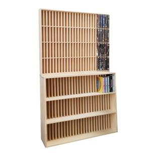 CD收纳木盒磁带收纳柜专辑木盒PS游戏卡带盒黑胶唱片木架dvd木盒