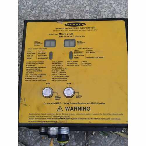 非标价邦纳MSCC2T3M安全栅控制器拆机件成色还可以功能议价