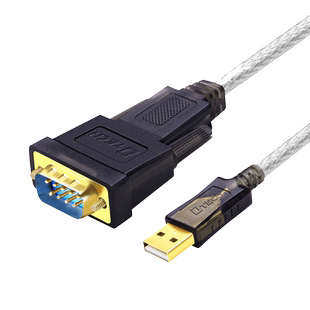 帝特usb转串口线com口DB9针串口线usb-rs232USB转232转换器母头
