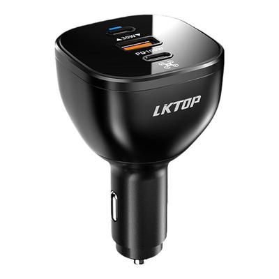 LKTOP无人机车载充电器130w适用大疆Neo 2/Air3S/Mini5pro/御4Pro/御3系列/Flip车充配件无人机车载快充头