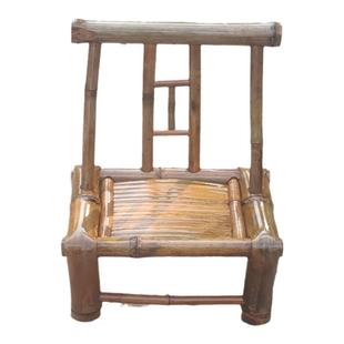 竹椅子靠背椅午休躺椅折椅化妆椅摇椅簸箕儿童款家用桌椅竹编制品