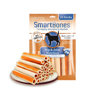 佩蒂SmartBones鸡软骨卷棒鸡肉味狗狗零食洁齿棒大中小型犬磨牙棒