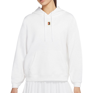 Nike/耐克正品 NIKECOURT 女子针织网球连帽衫新款卫衣CK8448-800