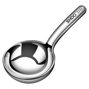 德国膳大皇316不锈钢短柄汤勺家用加厚大号圆勺大头勺螺蛳粉勺子