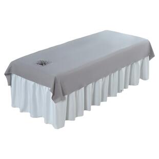 纯色美容床单美容院专用高档单件高端白色网红高级感带洞2026新款