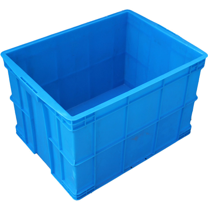 600-400塑料周转箱长方形绿色带盖储物筐胶框收纳箱子590*450*400