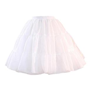 Lolita裙撑日常无骨缎布撑洛丽塔半身蓬蓬裙短款自然内搭衬裙裙撑