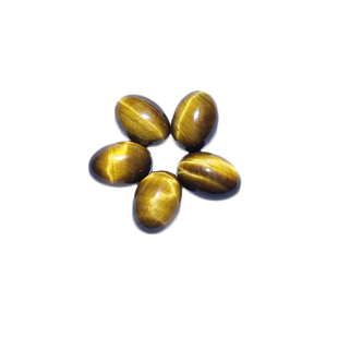 晴天石头虎眼石无孔戒面裸石椭圆13*18天然半宝石DIY配件