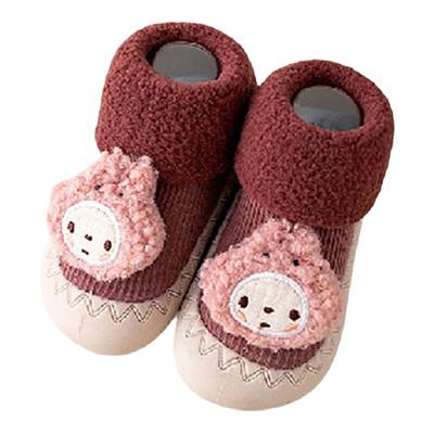 婴儿学步鞋加绒加厚地板鞋