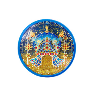 三尺鲤国潮文具 有凤来仪凤冠流沙杯垫博物文创隔热茶托博物院文创礼物伴手礼高颜值乔迁新年礼物凤冠周边