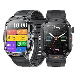 多功能大屏户外运动智能手表男款手电筒健康监测蓝牙通话智能手环