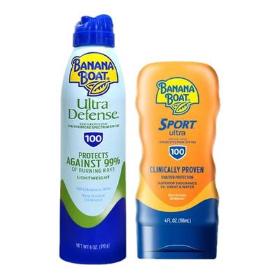 香蕉船防晒套装SPF100防水防汗