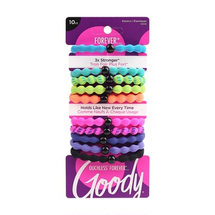 Goody/歌妮彩色豌豆发圈运动高马尾不勒发跑步高弹扎丸子发头绳