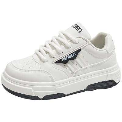 人本小白鞋休闲百搭厚底板鞋