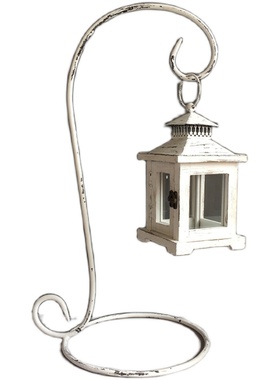 美式铁艺木制花园杂货草坪风灯