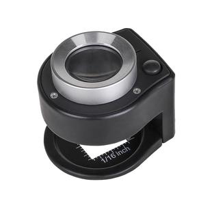 台式照布放大镜30倍纺织面料布匹印刷网点LED灯扩大镜高倍鉴定用