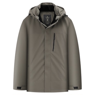 【90白鸭绒】浪登可拆连帽羽绒服男冬季新款保暖时尚休闲防风外套