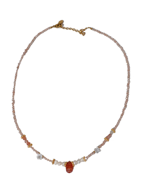 XMR新中式红玛瑙珍珠项链