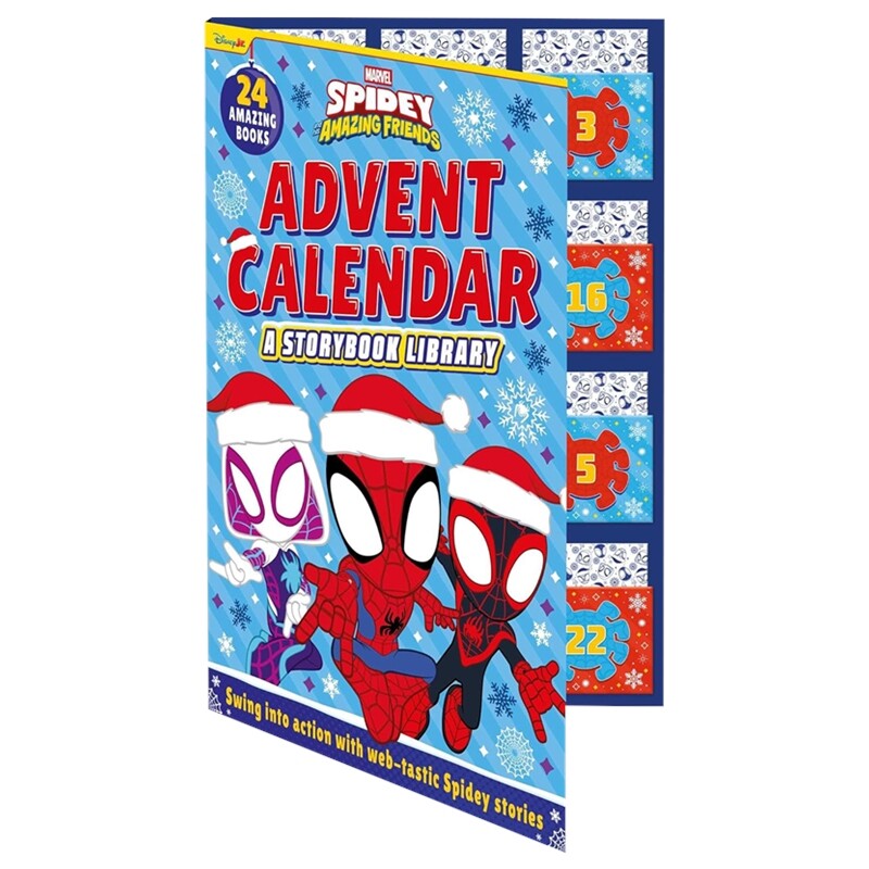 Marvel Spidey and his Amazing Friends Advent Calendar 漫威蜘蛛侠 圣诞日历5分钟故事集24册 迷你绘本 英文原版进口儿童图书