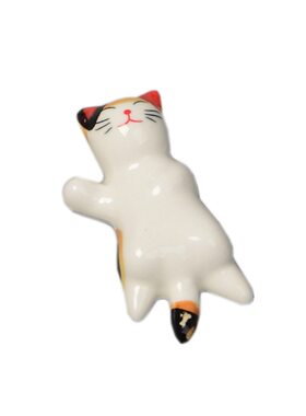 日式陶瓷猫咪筷子架筷子托