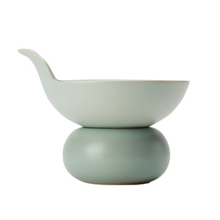 万仟堂高档陶瓷茶漏茶滤茶道零配茶具陶瓷茶漏功夫茶具云头茶漏