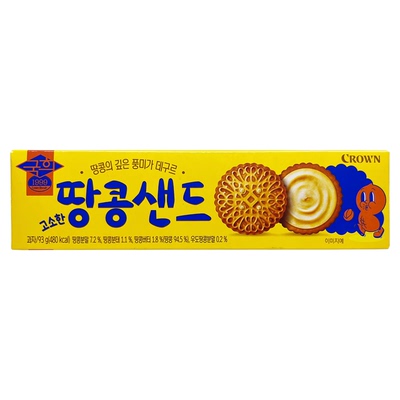 韩国进口克丽安苹果夹心华夫饼干