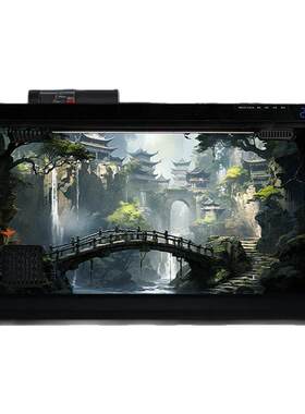 适配小米鱼缸背景板米家智能贴纸图画5d立体高清图造景装饰品改装
