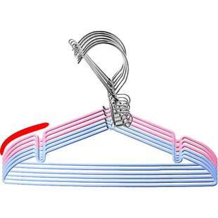 高空自动防风衣架卡扣晾晒防掉家用晾衣架不锈钢防滑衣撑高楼阳台