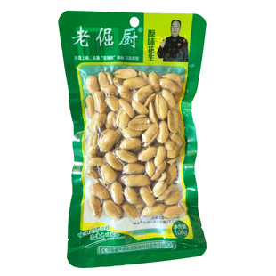 老倔厨花生米零食坚果原味麻辣五香花生108克装6袋口味任选包邮