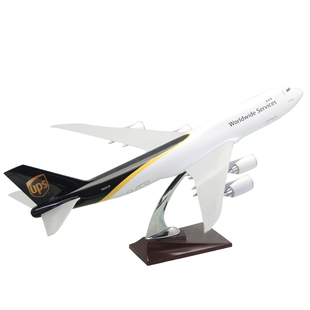 仿真货运飞机模型波音B747敦豪UPS货机MD11航模礼品摆件ABS47厘米