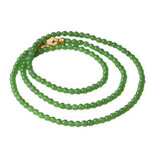 【20年老仓年终捡真漏】冰底翠苹果绿和田碧玉项链破执价结缘直播