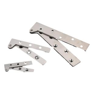 橱柜门铰链合页上下天地轴不锈钢厨房角链荷叶折页旋转轴五金配件