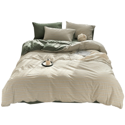 全棉水洗棉被套四季通用