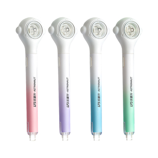 乐普升修正带小学生专用宇航员笔式修正带隐形原纸色涂改带黑科技渐变可换替芯初中生专用改错带高颜值轻静音