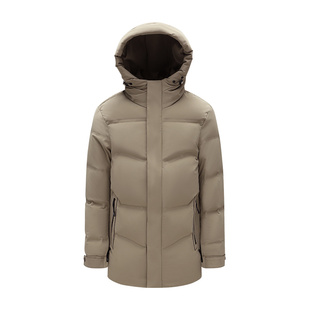 斯得雅男士羽绒服秋冬新款加厚冬季中年短款高端连帽保暖男外套