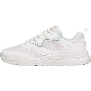 安踏轻便防泼水跑鞋女冬季软底跑步鞋减震休闲运动鞋女皮面旅游鞋