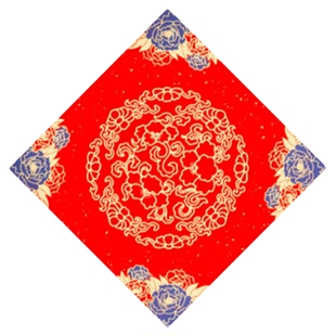 斗方福字手工蜡染万年红对联红纸空白手写春联专用纸2026年新年春节写福寿字纸结婚喜字书法作品门心贴斗方纸