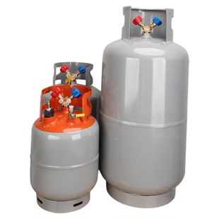可重复冷媒回收钢瓶罐子22/50kgR22制冷剂雪种收氟回收气瓶罐设备