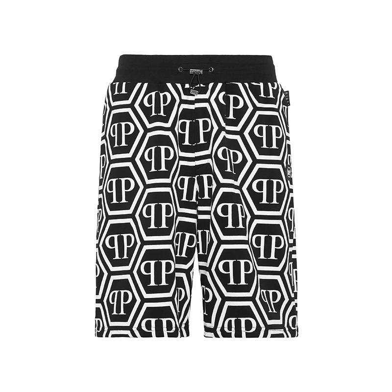 PHILIPP PLEIN 男士PP六边形慢跑短裤运动裤中裤
