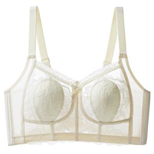 兔耳朵内衣女超薄款大胸显小胸全罩杯夏季性感收副乳防下垂文胸罩