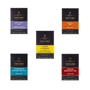 英国泰勒taylors茶柠檬红茶香橘冷泡茶包大吉岭英式茉莉茶包组合