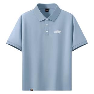 Dickies男士polo衫短袖凉感桑蚕丝2026夏季新款抗菌商务翻领t恤A