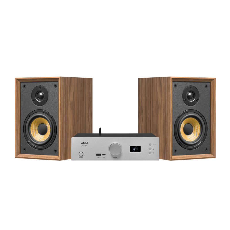AKAI雅佳H50组合音响家用音箱功放套装HIFI发烧台式桌面蓝牙音响