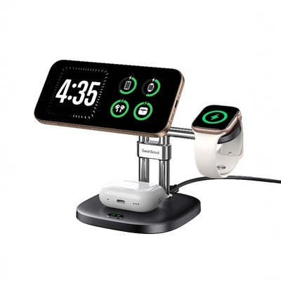 苹果手机手表耳机三合一无线充电