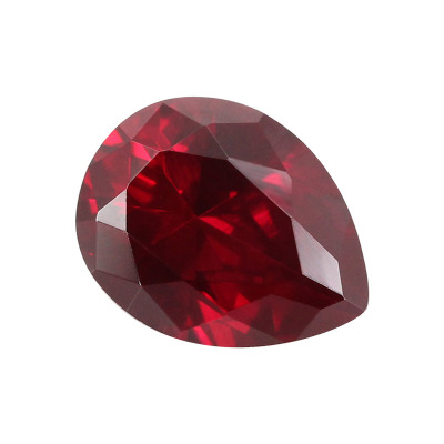 梨形8#红刚玉合成培育红宝石裸石