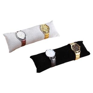 麻布绒布手表手链架丝绒加厚小枕头柜台珠宝展示陈列道具收纳架