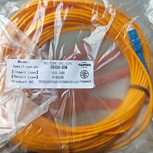 议价全新SC/UPC-FC/UPC光纤跳线，型号G652D-20维修