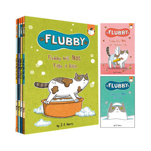 【自营】现货 英文原版 Penguin Workshop Bridge Books Flubby 6册 大懒猫费洛比 培养幼儿想象力 幽默全彩桥梁书J. E. Morris