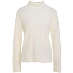 【高级羊绒】乔万尼秋冬白色半高领羊绒保暖舒适设计感打底衫时尚
