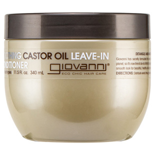 Giovanni蓖麻油柔顺免洗护发素 cgm蛋白营养修复受损改善毛躁发膜